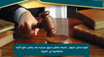تنويه عاجل اليوم.. ضبط عاطل سرق سيارة بعد رفض دفع إتاوة بالطالبية في الجيزة